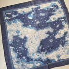 Star ocean navy blue / 58x58cm