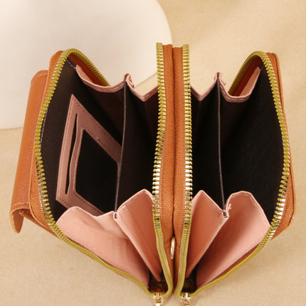 Cross-Border Two-Piece Mobile Phone Bag for Women, Small Diagonal Cross-Body, Versatile, Multi-Functional, Cute, Vertical Shoulder Bag for Mobile Phone