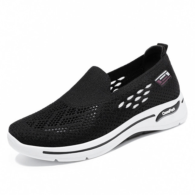 Mom's Shoes 2026 Summer New Mesh Shoes for Women, Middle-Aged and Elderly Walking Shoes, Breathable Casual Shoes, Old Beijing Cloth Shoes