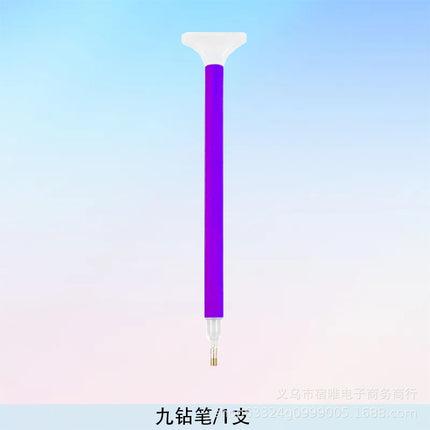 DIY new diamond painting tools suit purple drill pen mastic drill disc multi-functional open disc tool