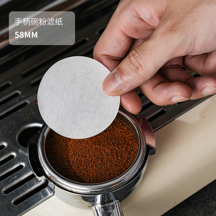 Round Italian Coffee Extraction Filter Paper Storage Sabri Wood Solid Wood Storage Base 58/53/51mm Universal