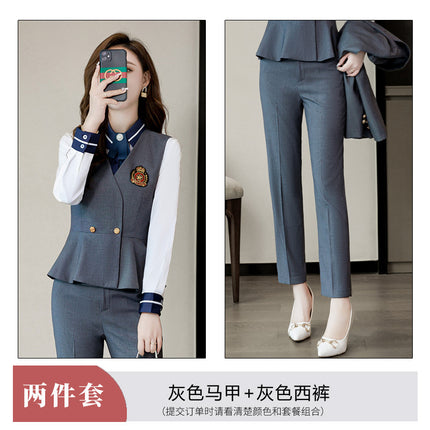 Kindergarten Teachers Garden Clothes Work Clothes Autumn and Winter New Kindergarten Teachers Vocational Middle School Students College Style suit Female dress