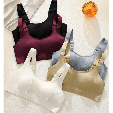 Ultra-thin Underwear Women's Large Chest Small and Slimming Parammary Anti-sagging Small Chest Comfortable plus size Bra
