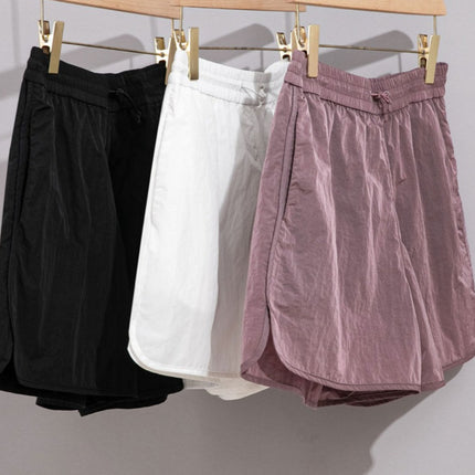 Women's suit Lightweight Jacket Shorts Split Loose Waist Anti-splashing Wrinkle Casual All-match Collar Summer New