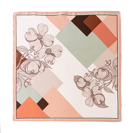 Mulberry Silk Scarf, Old Money Style, Summer Thin Small Scarf, Valentine's Day Gift, Plain Crepe Satin Silk Printed Small Square Scarf