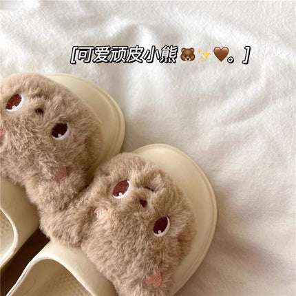 2026 Summer Hot-Selling Sweet Style Closed-Toe Half-Slip Sandals for Home and Outdoor Wear, Korean Version, Wear-Resistant, Non-Slip, Silent, High-Heeled, Height-Increasing