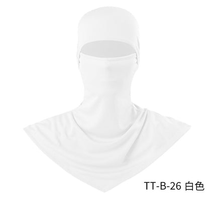 Summer Fishing Full Face Sun Protection Mask Outdoor Dustproof and Anti-Uv Hood Breathable Quick-Drying Sweat-Absorbent Cycling Hood