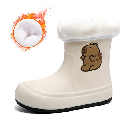 Quality Kapibara Cute Children's Rain Boots for Boys and Girls, New Lightweight Waterproof Shoes for Older Children