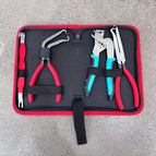 Green and black snap pliers + pure red power-off pliers 4pc set