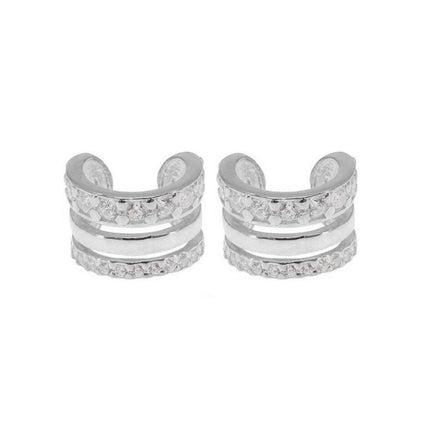 Amazon, Aliexpress, Temu, Shein, European and American Cross-Border Popular Luxury Zircon Earrings and Ear Clips Wholesale