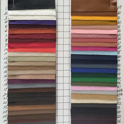 Elastic Pu Soft Leather Fabric with Fine Grain for Bags and Shoes, Flat Elastic Clothing Material, Plain Weave Garment Accessories for Cross-Border Trade