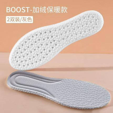 Feeling super soft insoles for men and women sports running insoles shock absorption breathable sweat-absorbent deodorant comfortable insoles wholesale