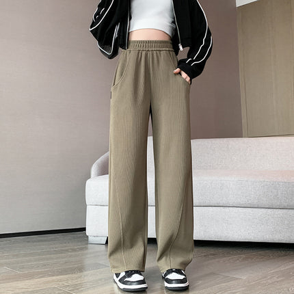 2025 High Street Plus Size Banana Pants Women's Spring & Fall Pants 2025 New High Waist Wide Leg Loose Slim Casual Straight Leg