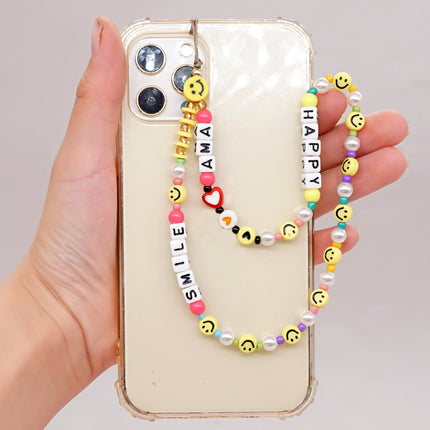Factory direct supply handmade beaded mobile phone lanyard bluetooth speaker lanyard flashlight fan selfie stick U disk sling