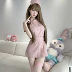 Pink (clothes + hat + underwear) / One size fits all ( 45-60kg )