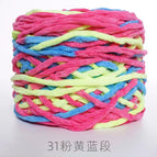 31 pink, yellow and blue section