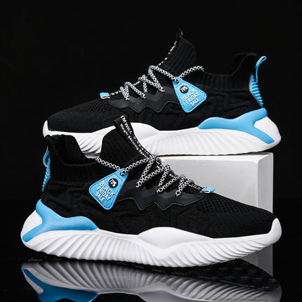 2026 Spring/Summer Men's Shoes Korean Style Fashion Casual Shoes Low-Top Versatile Slip-On Flyknit Breathable Men's Sneakers