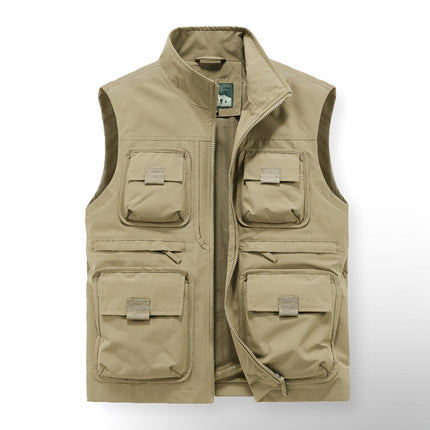 Vest Custom Printing LOGO Outdoor Mountaineering Camping Function Luya Multifunctional Summer Tooling Photography Vest