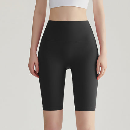 Weiman Nude Yoga Shorts Women's Hip Lifting Quick-Drying Sports Fitness Cycling Pants Outer Wear Tight Five-Point Yoga Pants Summer
