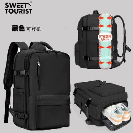 Travel Backpack Men's Backpack Expandable 2024 New Business Travel Large Capacity Computer School Bag Women