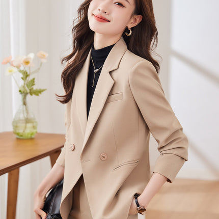 Cross-Border Business Attire Suit for Women, Spring and Autumn Interview Formal Wear, Workwear, Hotel Front Desk Manager Work Uniform Suit