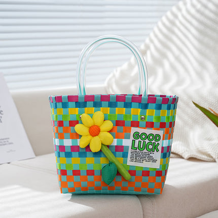 Bag woven bag handbag hand bag beach bag vegetable basket woven bag female tote bag hand gift basket wholesale
