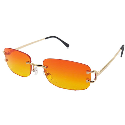 8120 Square Frameless Cut-edge Sunglasses Women's European and American Fashion INS Style Street Tide Sunglasses Personalized Small Glasses