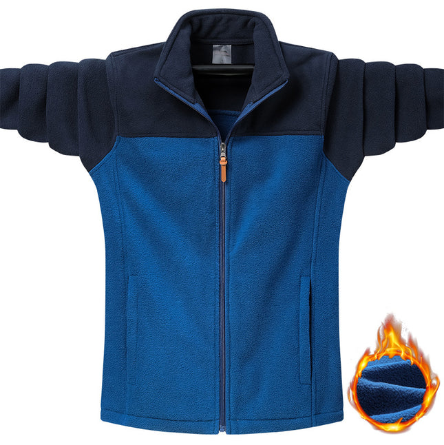 Autumn and winter outdoor stand collar fleece coat for men and women polar fleece couple sweater jacket jacket jacket liner wholesale
