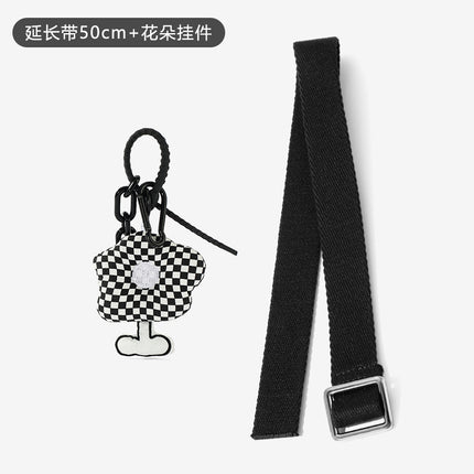 Black Thickened Extension Strap Crossbody Transformation Canvas Bag Strap Extension Chain Suitable for Lulu Moon Bag Accessories Sold Separately