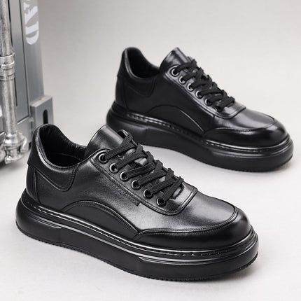White Sneakers, Everyday Elegant Men's Casual Sports Trendy Leather Shoes
