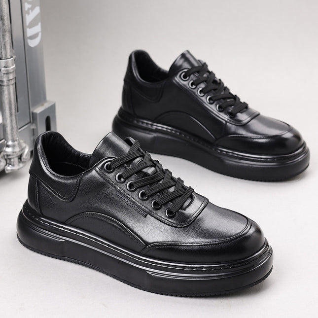 White Sneakers, Everyday Elegant Men's Casual Sports Trendy Leather Shoes