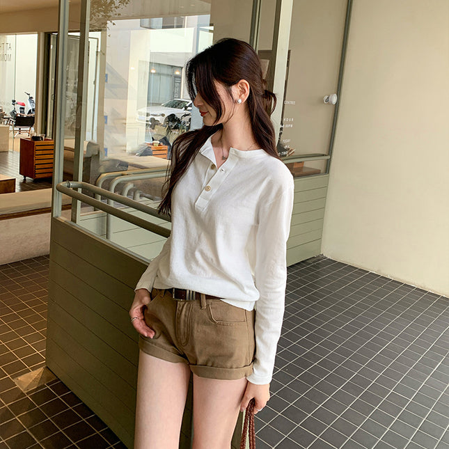 Korean Dopamine Yellow Right Shoulder Loose Long-Sleeved Knitwear for Women 2025 New Style Unique and Super Nice Single Top