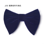 J532 navy velvet horn knot