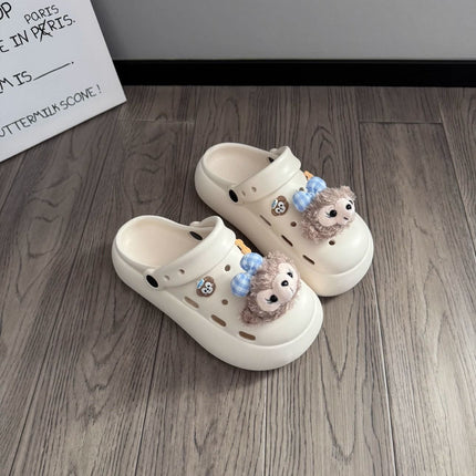 2026 Spring and Summer New Style Women's Clogs with Soft Soles, Comfortable for Outdoor Wear, Closed-Toe Slippers, Non-Slip Beach Sandals