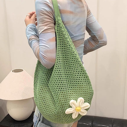 Large-Capacity Bag for Women 2025 New Versatile One-Shoulder Seaside Vacation Beach Bag Woven Straw Commuter Tote Bag
