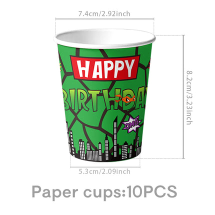 Cross-Border New Teenage Mutant Ninja Turtles Theme Party Supplies Disposable Tableware Kidsren's Birthday Party Cake Insert Balloon