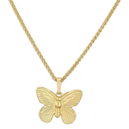 Fashion personality double butterfly earrings necklace bracelet niche high sense butterfly jewelry suit earrings accessories wholesale