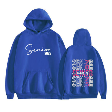 Amazon Aliexpress Export Fleece-Lined Drop Sleeve Hoodie with Letter Print on the Back Kangaroo Flap Pocket Pants Sweatshirt in Stock