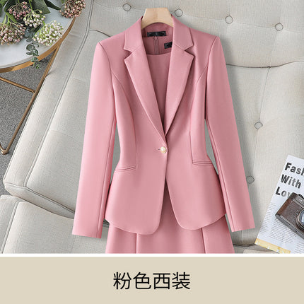 2025 Autumn and Winter Export Professional Suit Suit Two-Piece Vest Dress Work Clothes Professional Skirt 8515