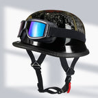 M (55-56cm) / Bright black skull + dazzling goggles color