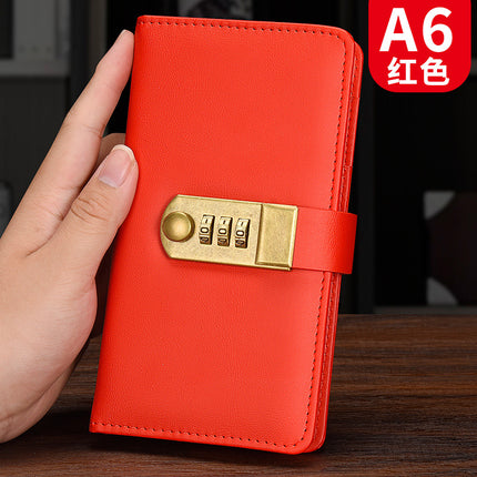 a5 password lock diary Diary business office creative stationery notebook with lock password book wholesale