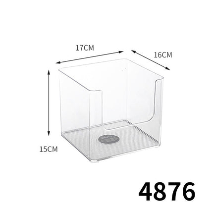 Simple Storage Box Transparent Acrylic Narrow Long Rectangular Mirror Cabinet Cosmetic Stationery Pen Kitchen Chopsticks Box