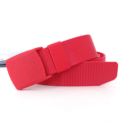 Security check camouflage nylon belt men's tactical belt women's automatic buckle pants belt woven cross-border wholesale