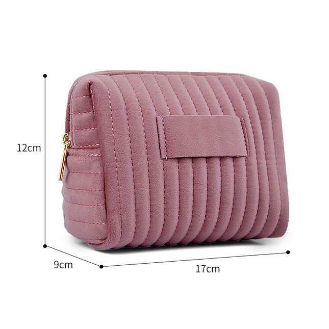 Amazon's Popular Cosmetic Bag, Velvet Velvet Large-Capacity Cosmetic Storage Bag, Travel Portable Bag, Can Be Customized