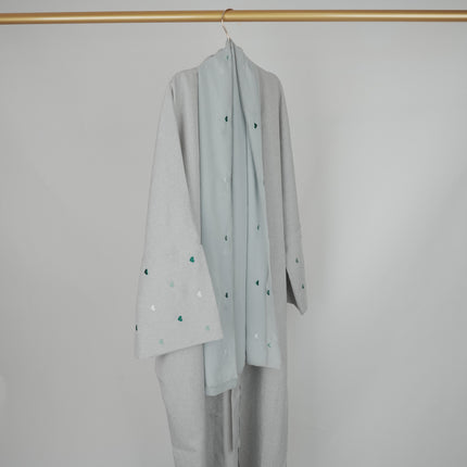 Cross-Border Embroidered Ethnic Cardigan Open-Style Long-Sleeve Heart Embroidery Linen Ethnic Clothing