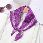 L024-236-04 purple / 70cm wrinkled square towel