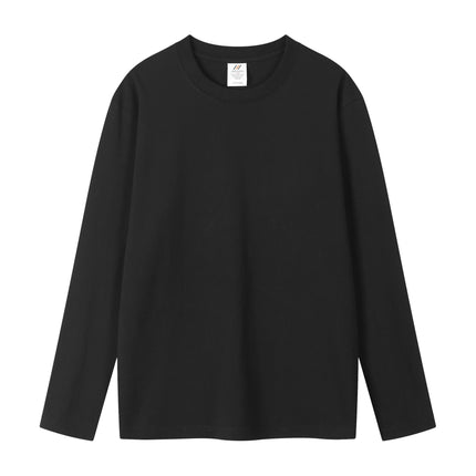 Pure Cotton T-Shirt Printed Logo Crewneck Long Sleeve T-Shirt Customized Printing Class Clothes Corporate Work Clothes Cultural Shirt Advertising Shirt