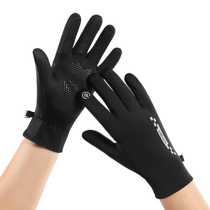 Warm Gloves Outdoor Riding Windproof Cold-proof Waterproof Electric Car Anti-slip Touch Screen Autumn and Winter Women's Running Hand Guard