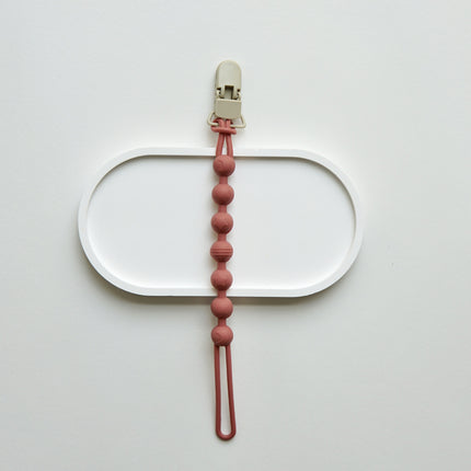 Ins Nordic Style New Plastic Clip Silicone Chain Baby Toy Grinding Stick Tooth Gum Silicone Chain Nipple Anti-losing Rope