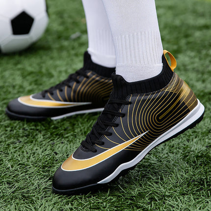 Cross-border Golden Football Shoes Men's TF Broken Nails Adult Competition AG Spike sneaker Wholesale